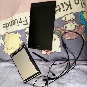 Huion Drawing Tablet, Pen, And Stand